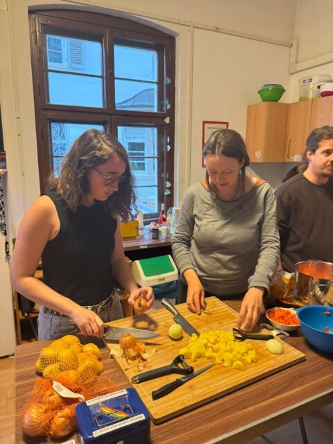 Gestern gab's türkische Linsensuppe mit Marcus
